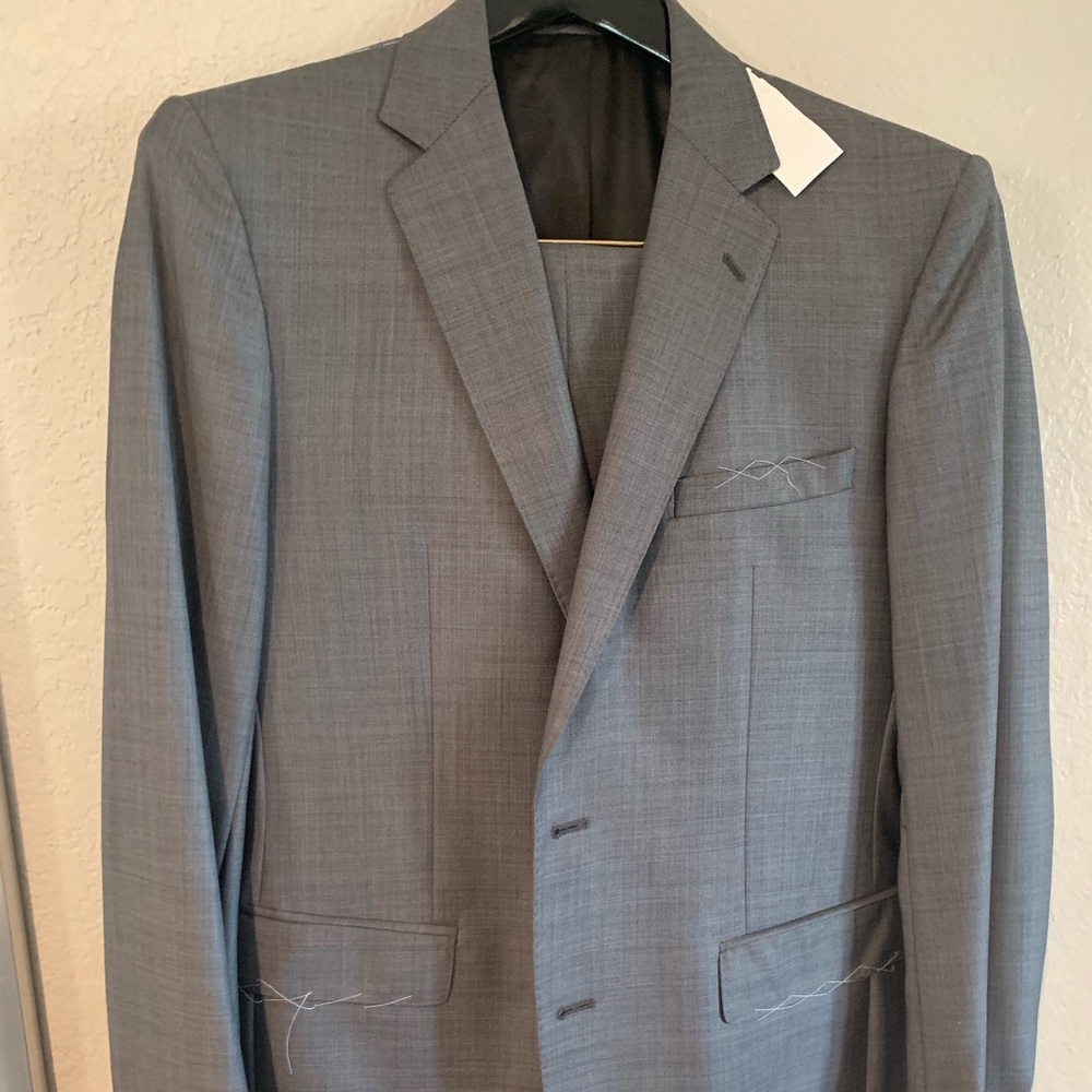 NWT Kenneth Cole Dark Gray Extreme Slim Fit Suit